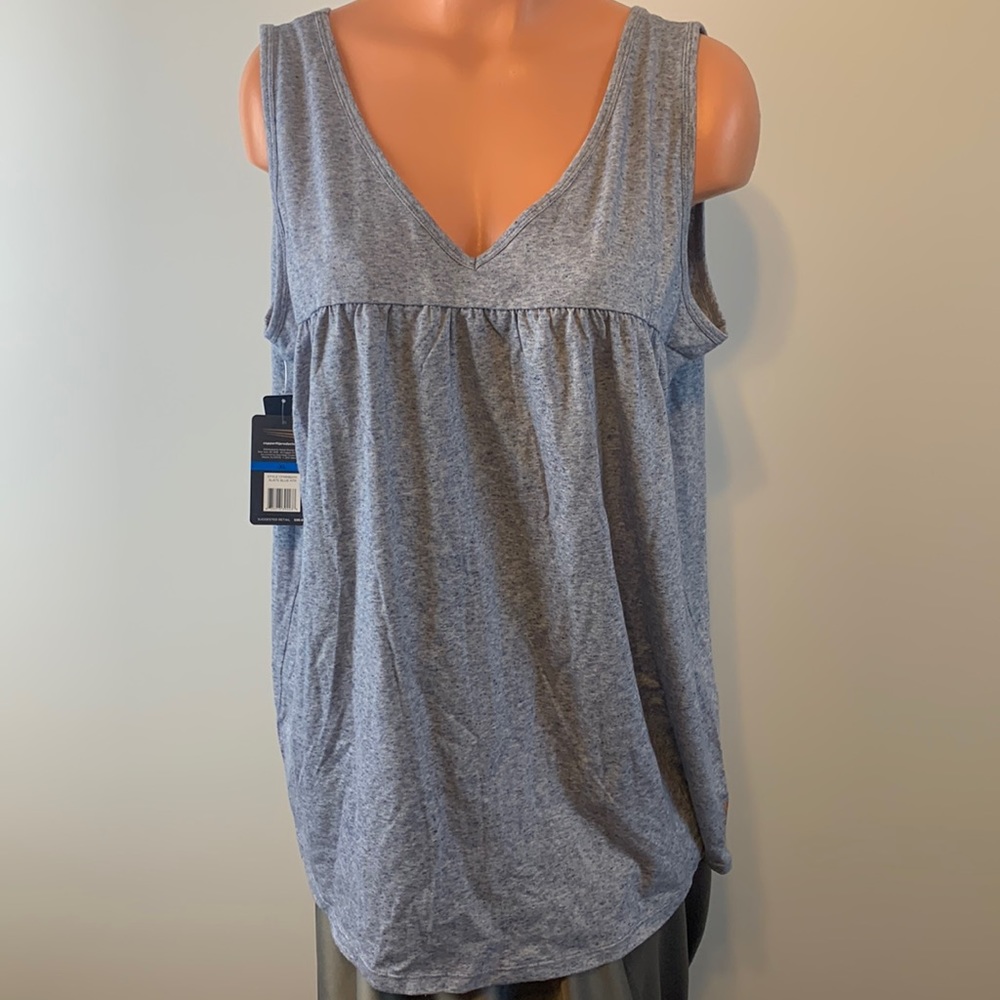 Copper Fit V-Neck Tank Top - Lightweight Women's Sleeveless Top